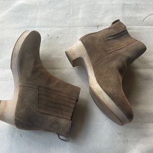 Madewell The clog boot suede size 9 brown